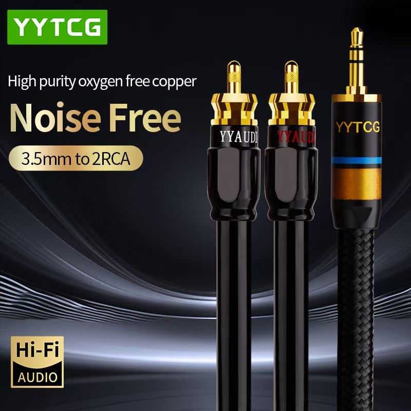 Home Cinema Dvd - YYTCG สาย RCA HiFi สเตอริโอ 3.5