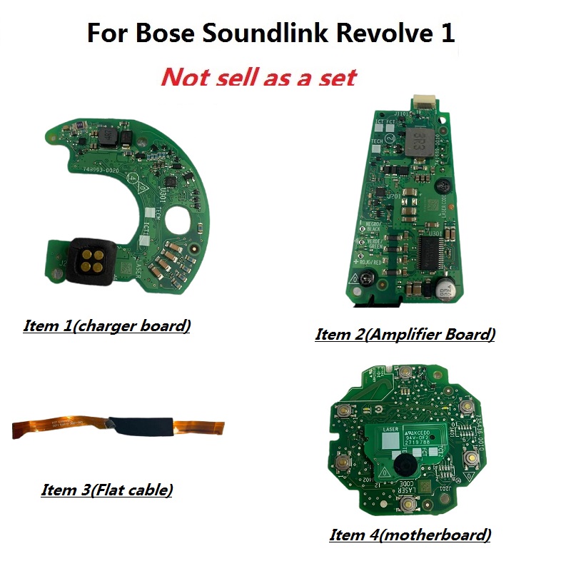 Home Cinema Bose - อะไหล่แท้สําหรับ Bose Soundlink Revolve 1 เปลี่ยนชาร์จแบตเตอรี่บอร์ดซ่อมเมนบอร์ด