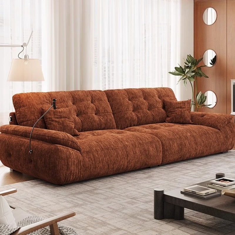 Home Cinema Room Accessories - โซฟาห้องนั่งเล่นสไตล์มินิมอลคลาสสิก โซฟาดีไซน์เนอร์สไตล์นอร์ดิกสำหรับผู้ใหญ่ โซฟาหรูหราสำหรับโรงภาพยนตร์ เฟอร์นิเจอร์ห้องนั่งเล่น ของตกแต่งบ้าน