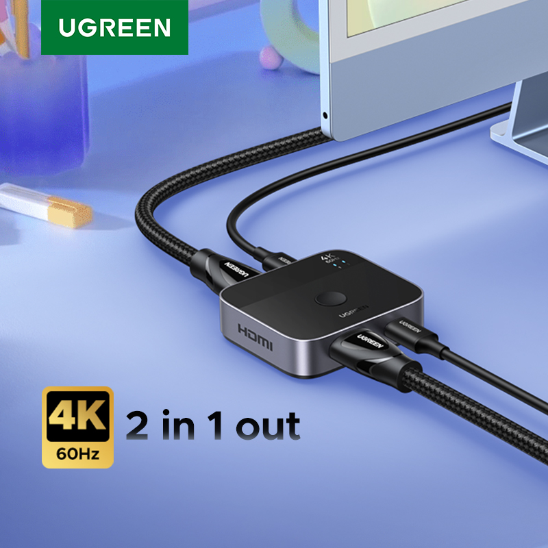 Home Cinema Dvd - UGREEN HDMI USB C สวิทช์ 2