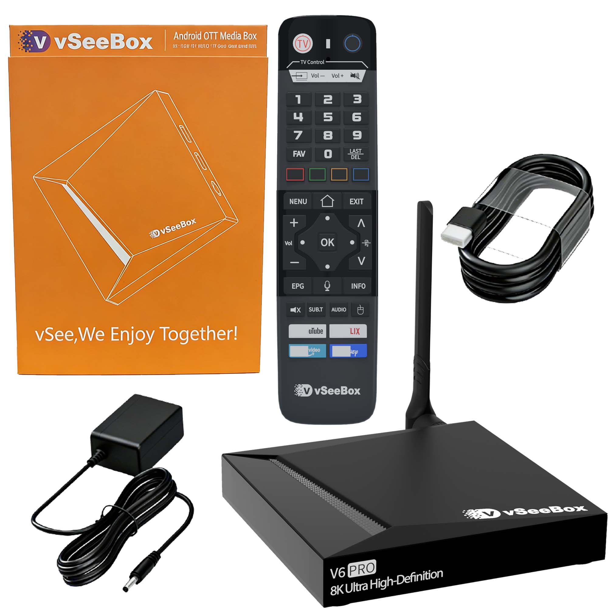 Home Cinema Google - VSeeBox V6 Pro 2026 รุ่นใหม่ล่าสุด, RAM