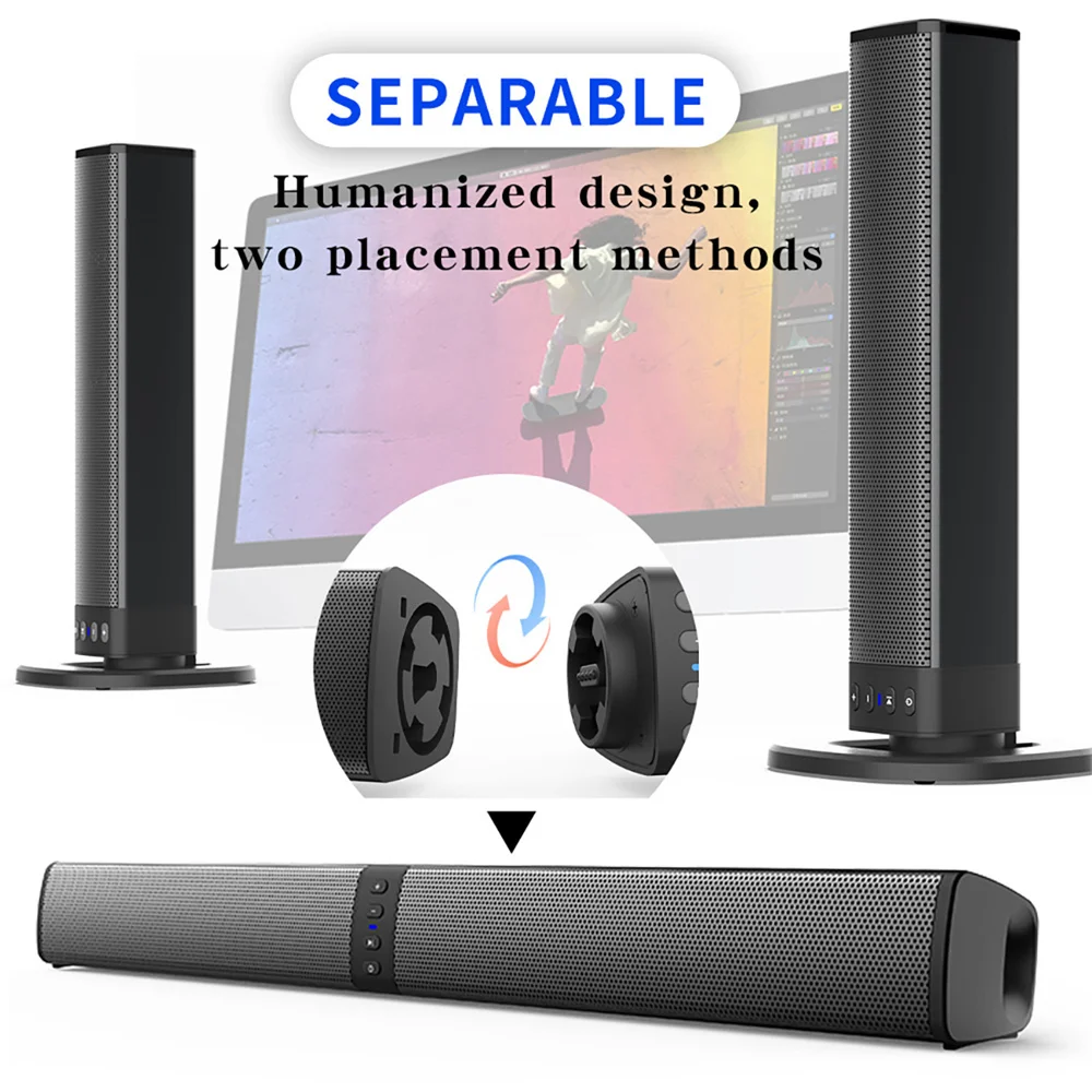 ไร้สายบลูทูธทีวี Sound Bar 2 ร - Home Cinema Speaker System บทวิจารณ์และราคา