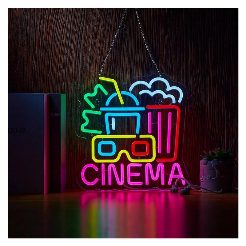 ป้ายไฟนีออน CINEMA ตกแต่งด้วย  - Home Cinema Today บทวิจารณ์และราคา