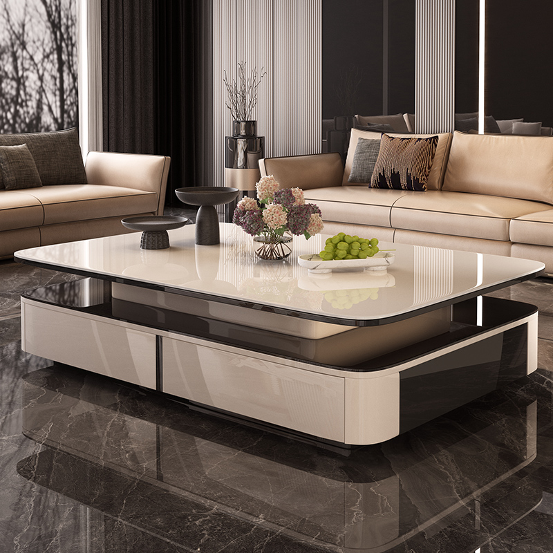 ตู้วางทีวีสีเบจคลาสสิก เรียบง่ - Home Cinema Furniture บทวิจารณ์และราคา