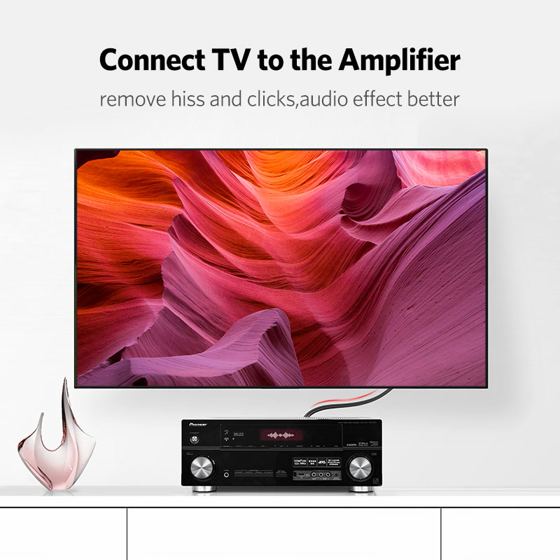 UGREEN 2RCA 2 RCA ตัวผู้ชายสาย - Home Cinema Dvd บทวิจารณ์และราคา