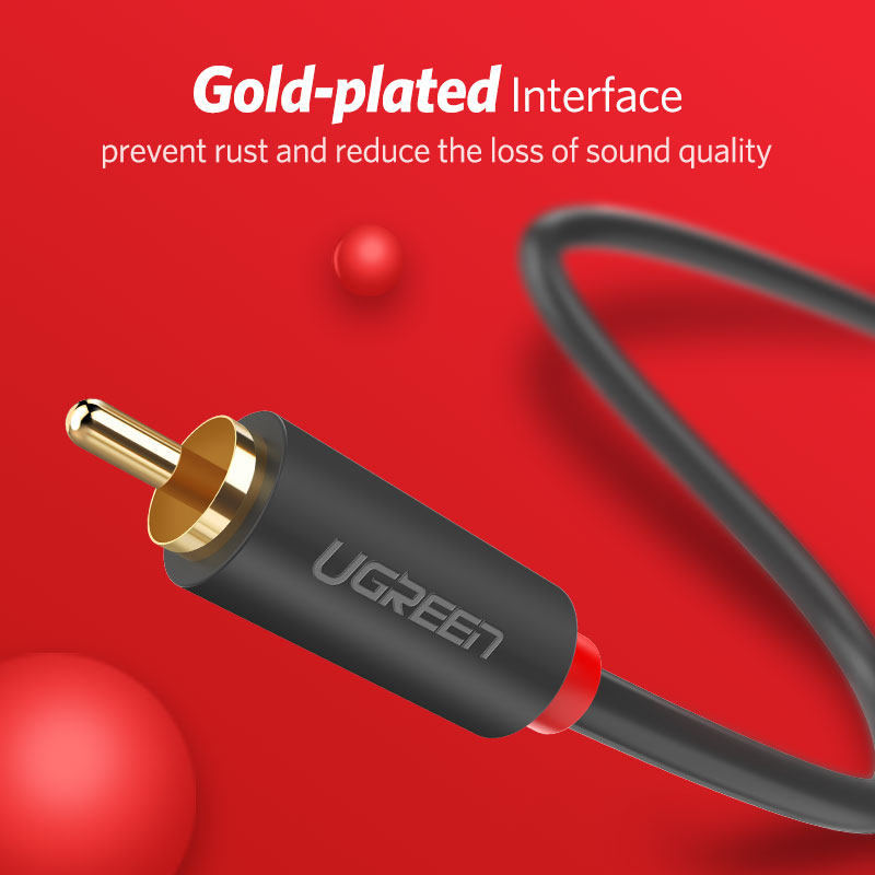 UGREEN 2RCA 2 RCA ตัวผู้ชายสาย - Home Cinema Dvd บทวิจารณ์และราคา