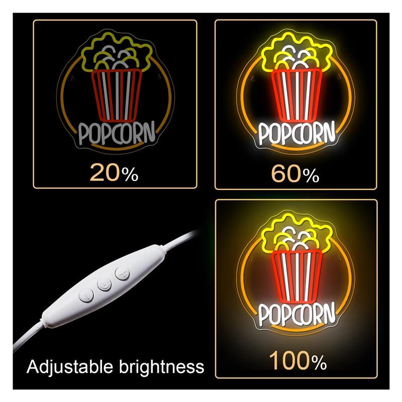 ป๊อปคอร์นนีออนไฟ USB ปรับความส - Home Cinema Today บทวิจารณ์และราคา