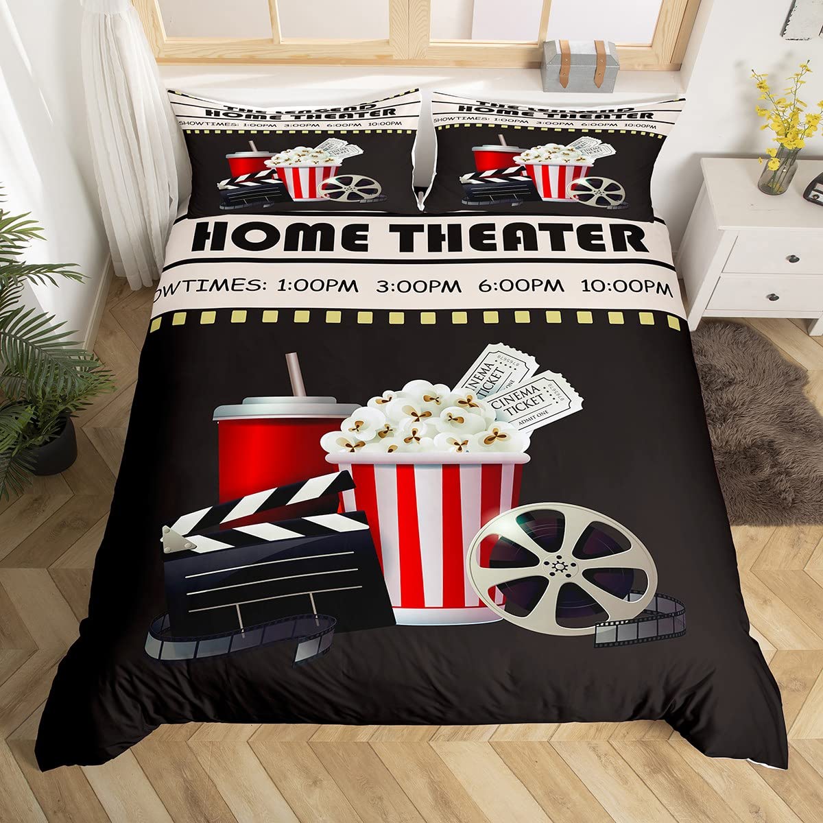 ปลอกผ้านวมลายตั๋วหนังวินเทจ ชุ - Home Cinema Kids บทวิจารณ์และราคา