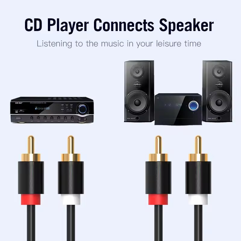 ไฮไฟสเตอริโอ RCA สาย 2RCA ถึง  - Home Cinema Dvd บทวิจารณ์และราคา