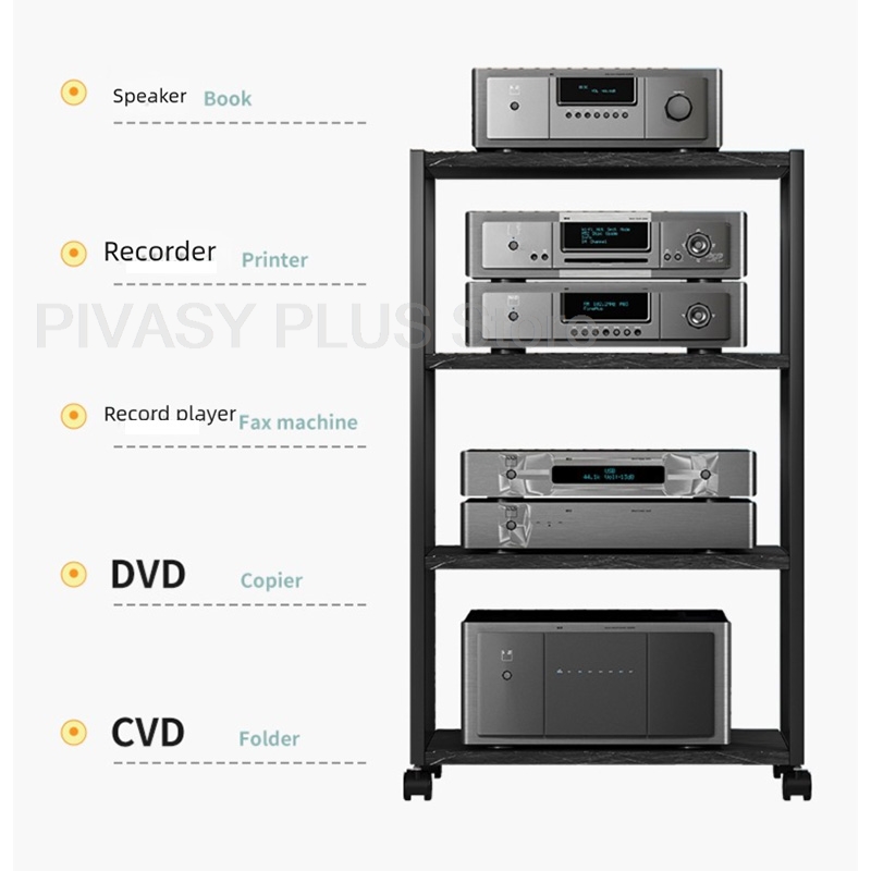 ขาตั้งลําโพง 2-5 ชั้น 360 ° ล้ - Home Cinema Room Accessories บทวิจารณ์และราคา