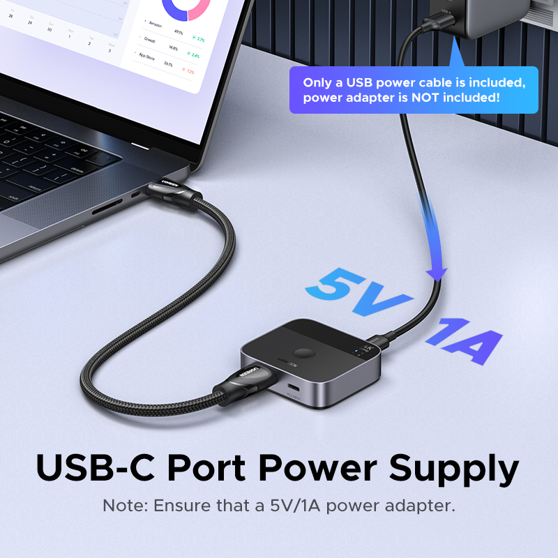 UGREEN HDMI USB C สวิทช์ 2 ใน  - Home Cinema Dvd บทวิจารณ์และราคา
