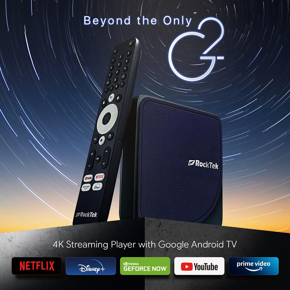RockTek G2 4K AndroidTV 14 สตร - Home Cinema Google บทวิจารณ์และราคา