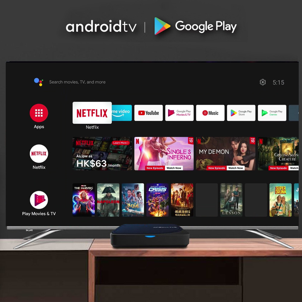 RockTek G2 4K AndroidTV 14 สตร - Home Cinema Google บทวิจารณ์และราคา