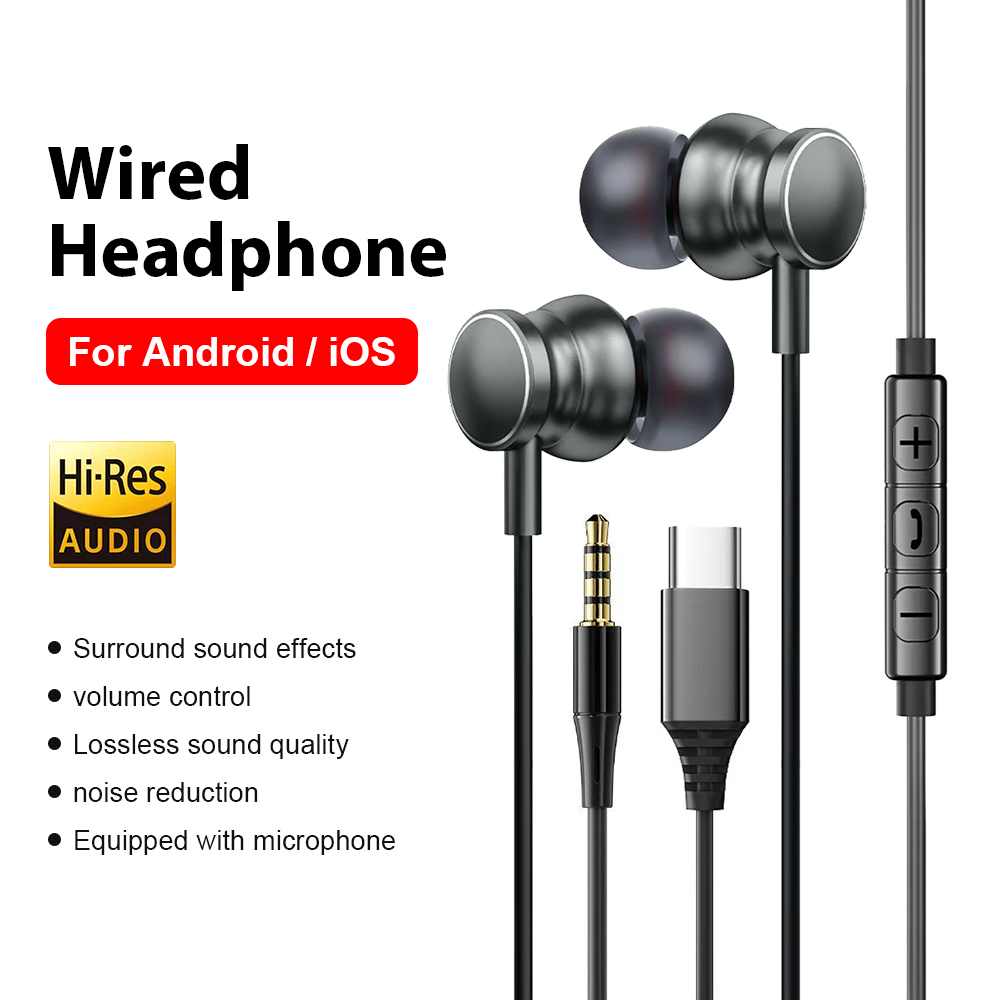 หูฟังแบบมีสาย Type C ขนาด 3.5  - Home Cinema Amazon บทวิจารณ์และราคา