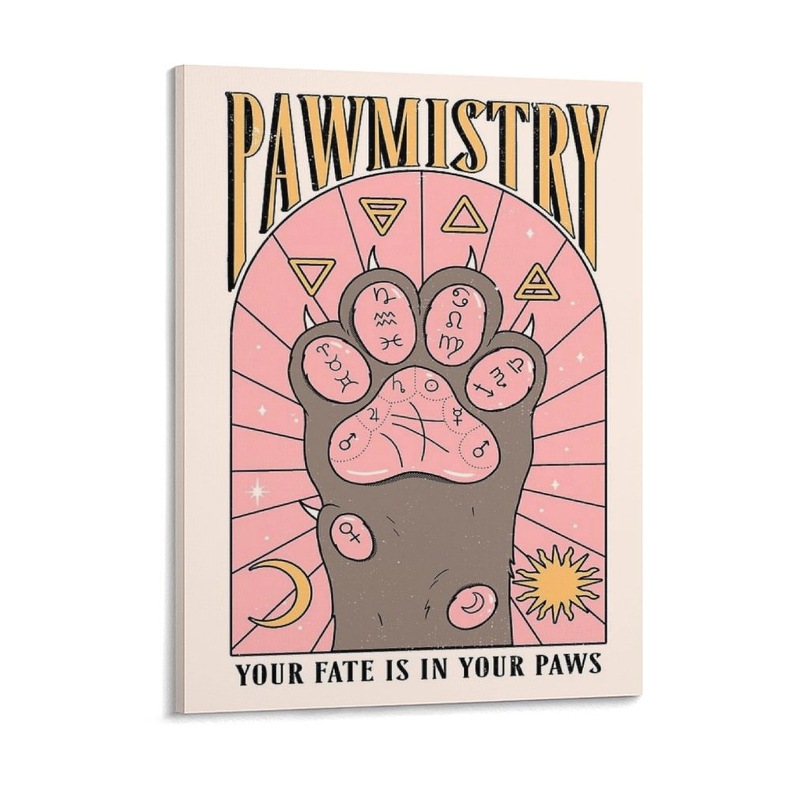 Pawmistry ภาพวาดผ้าใบโปสเตอร์  - Home Cinema In บทวิจารณ์และราคา