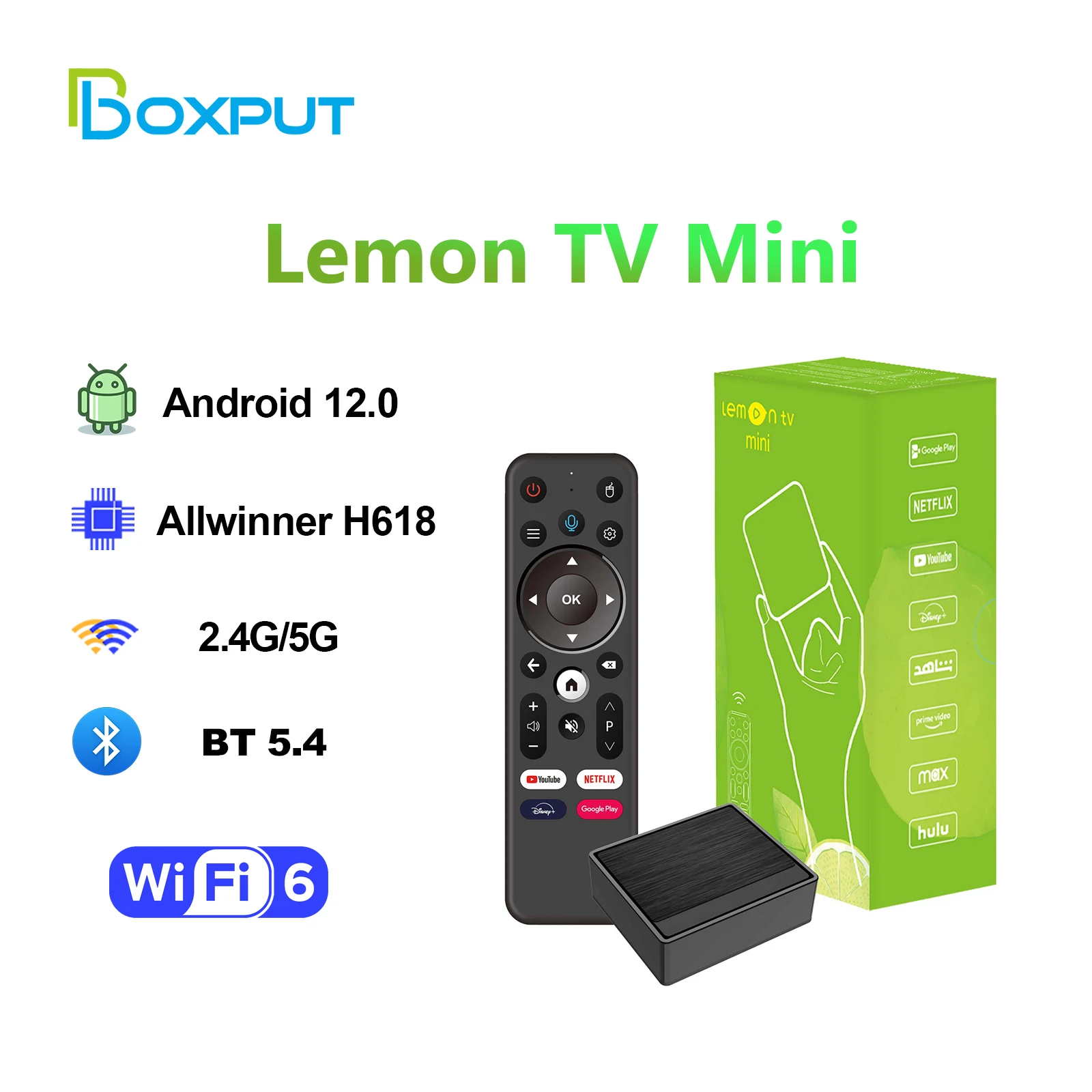 BOXPUT Lemon Mini TV Box Andro - Home Cinema Google บทวิจารณ์และราคา