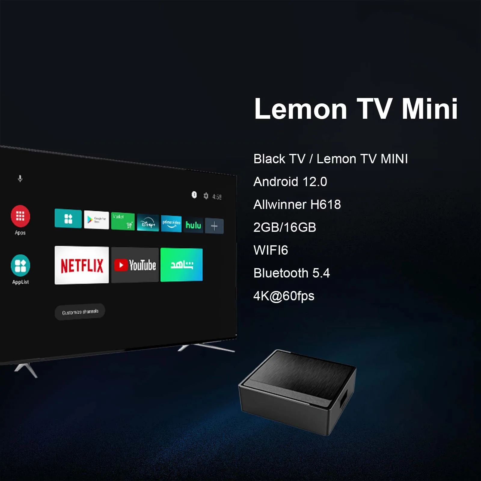 BOXPUT Lemon Mini TV Box Andro - Home Cinema Google บทวิจารณ์และราคา